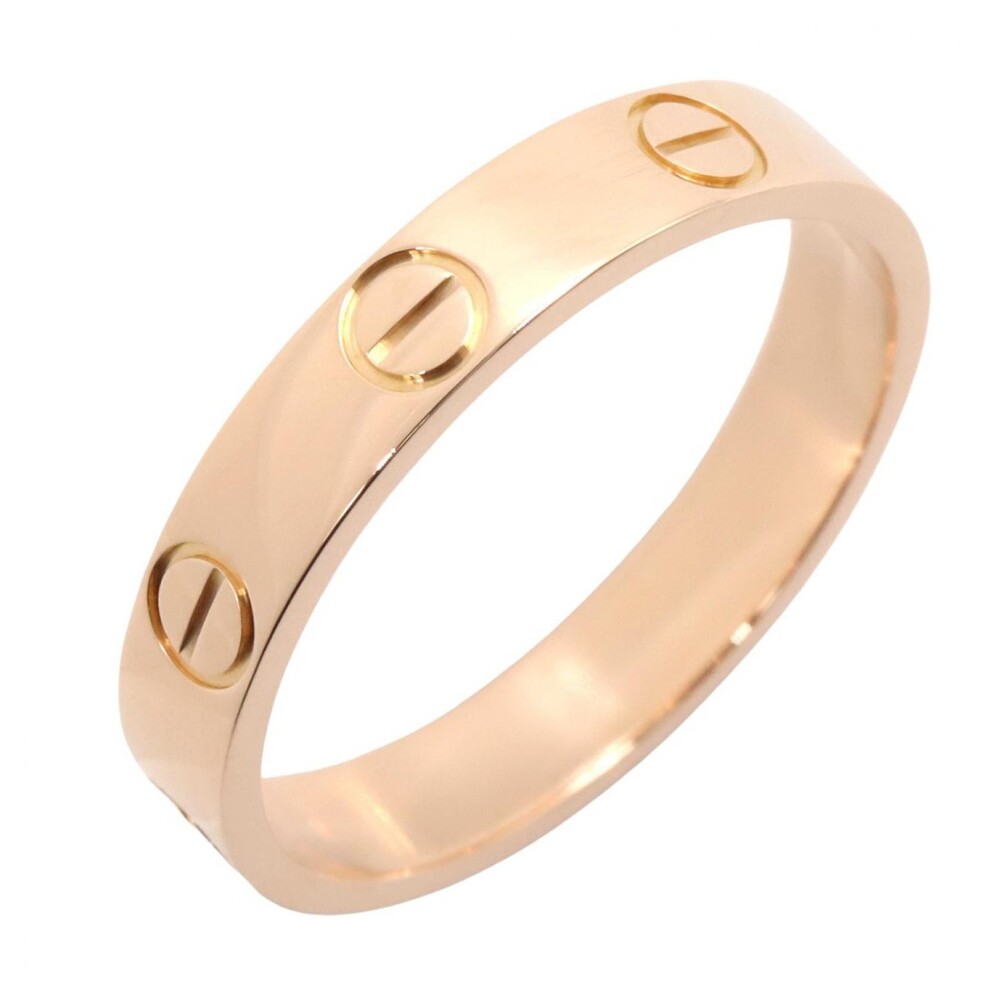 Cartier Mini Love Ring 18Kpg Pink Rose #330161C13B